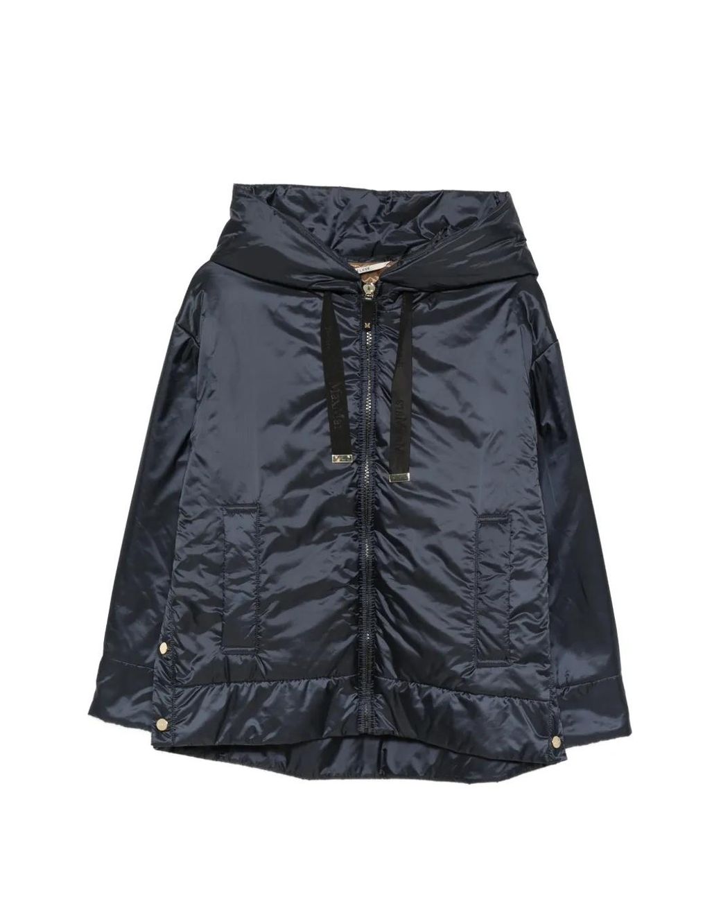 Max Mara Blue Nylon Blouson Jacket