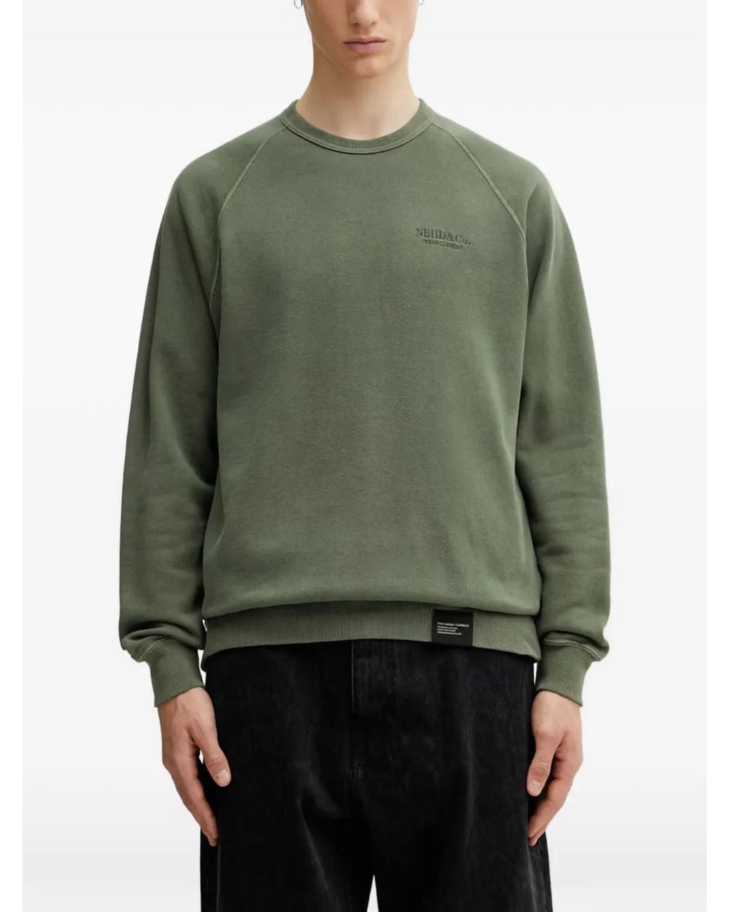Neighborhood Green Logo-Embroidered Sweatshirt for men