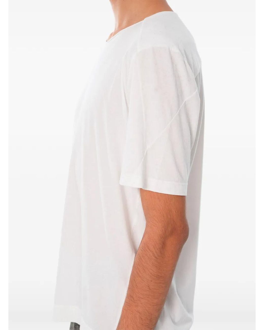 Transit White T-Shirt À Manches Courtes for men
