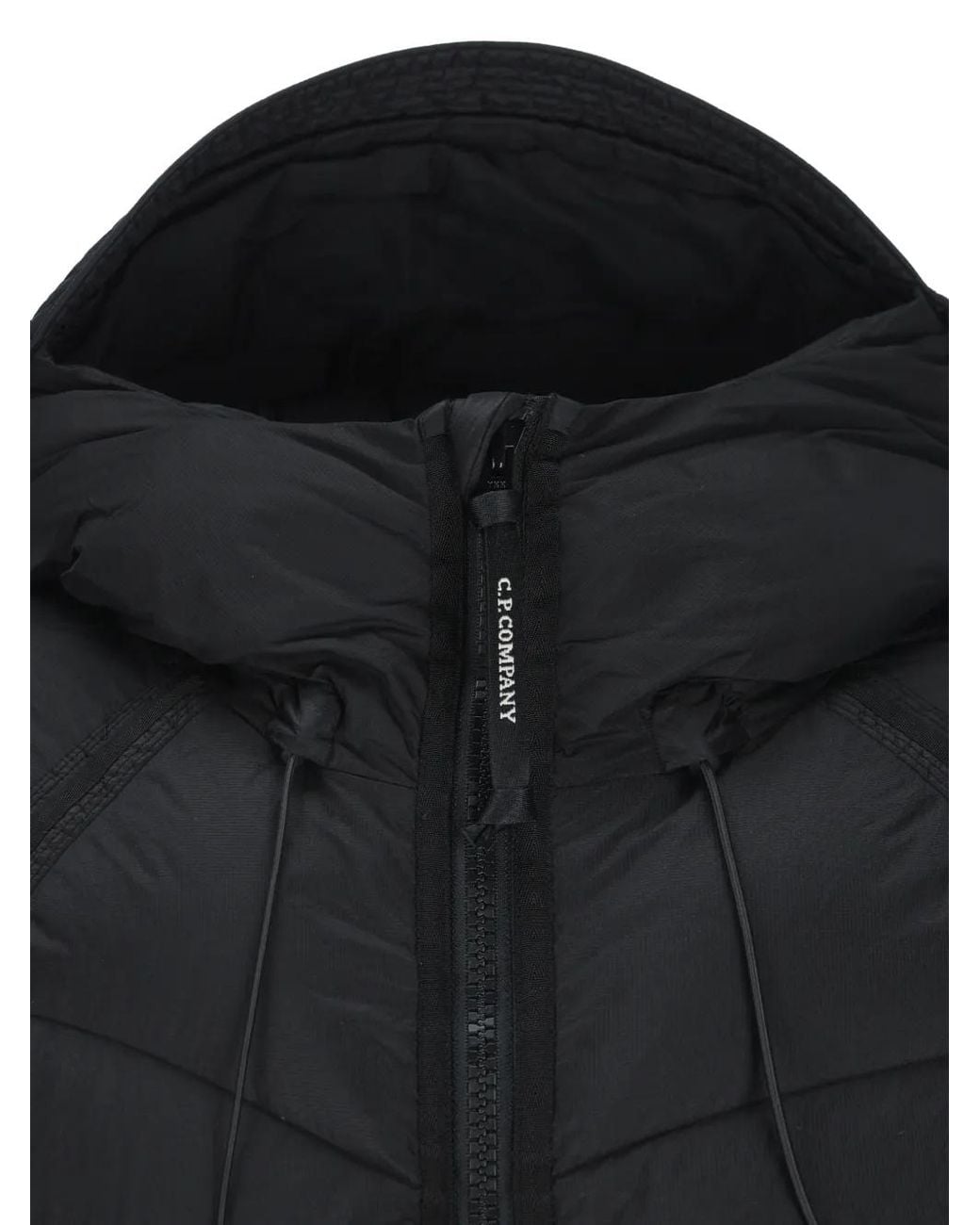 C P Company Black Lens Hooded Jacket for men