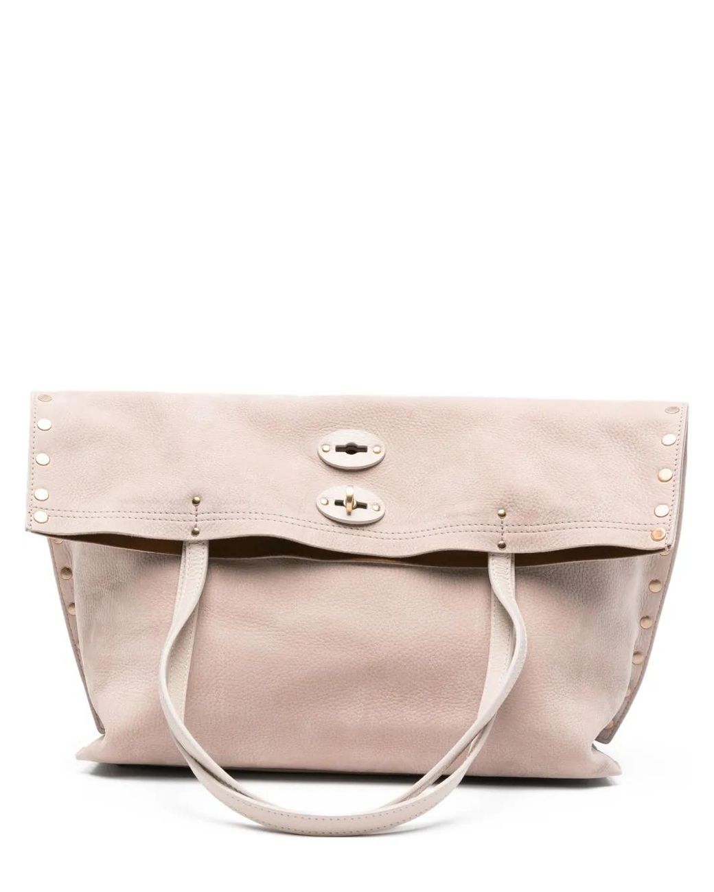 Zanellato Pink Medium A'Spasso Stud-Detail Tote Bag