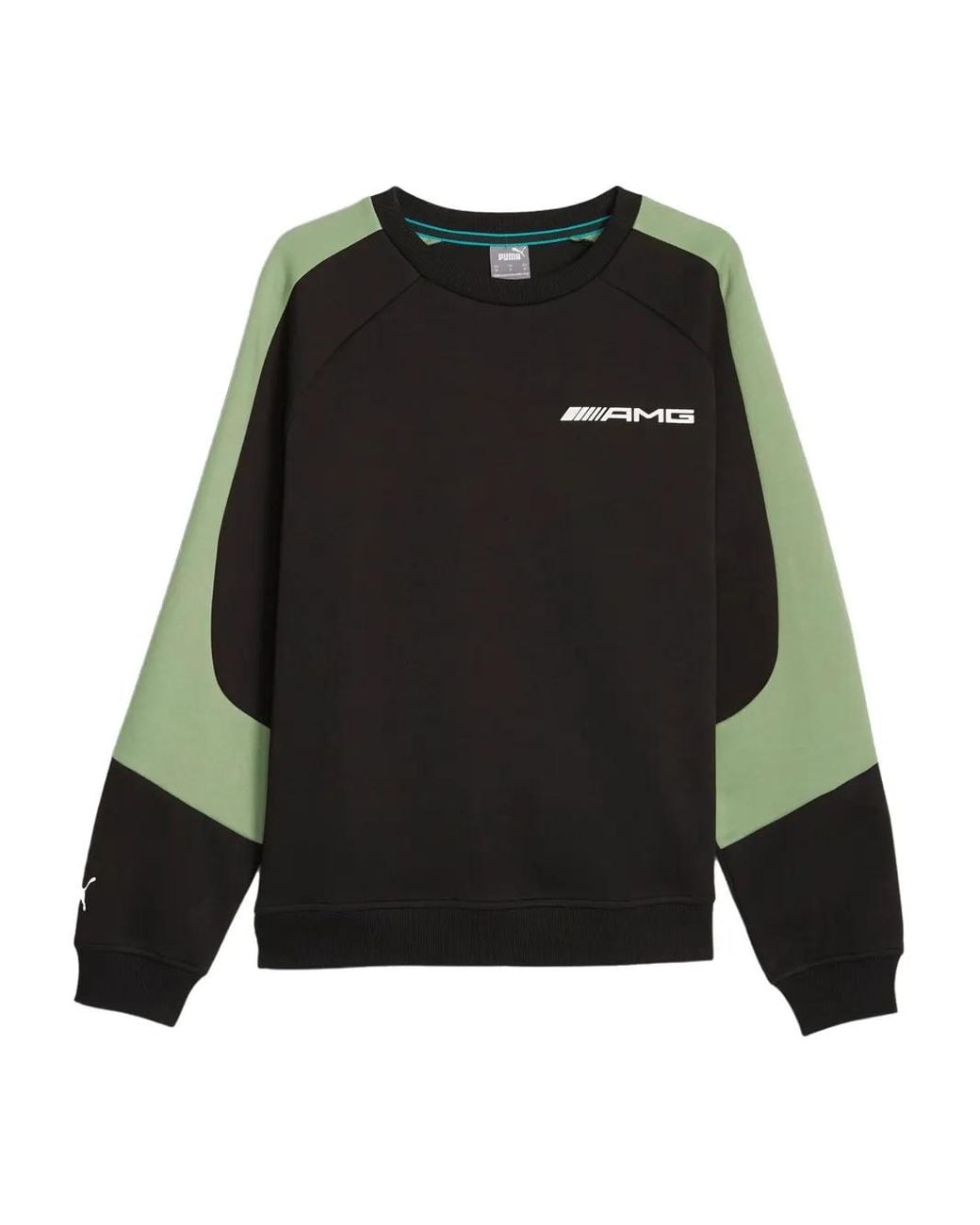 PUMA Black X Mercedes Amg Colour-Block Sweatshirt for men