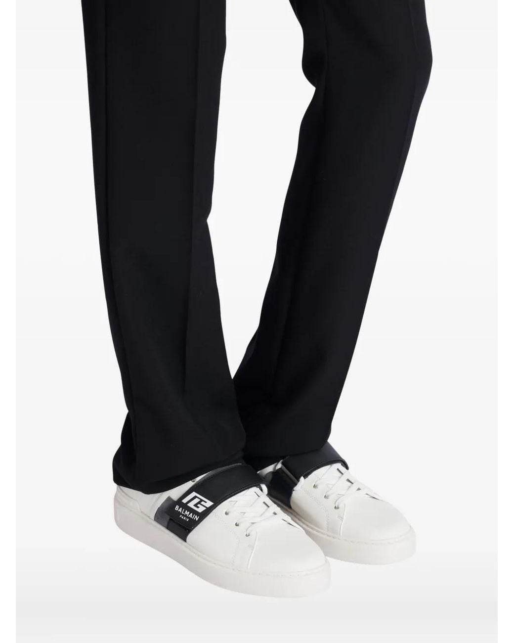 Balmain White B Court Pb Sneakers for men