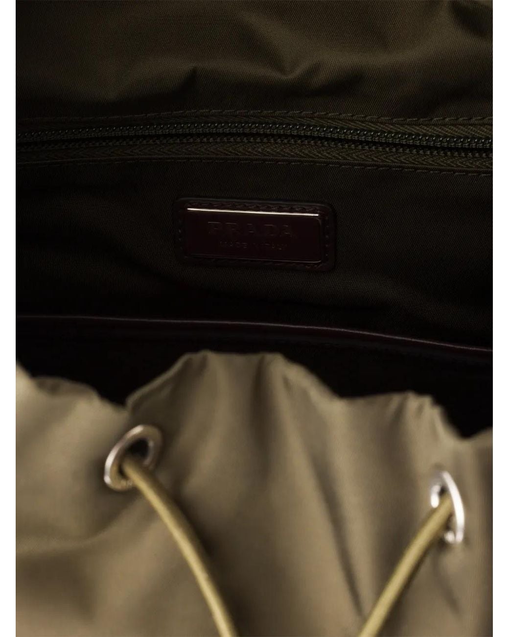 Prada Black Logo-Plaque Buckle-Fastening Backpack for men