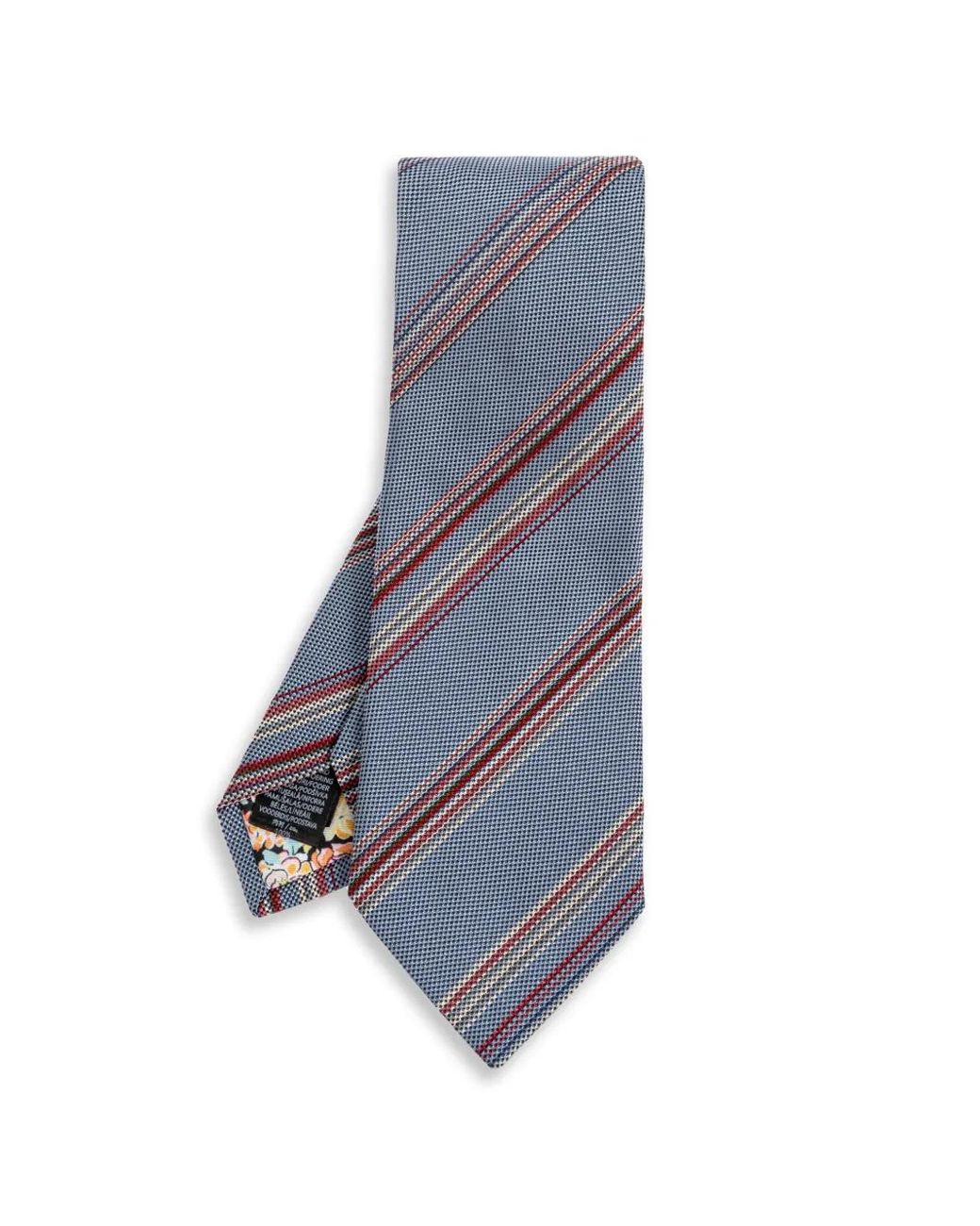Corbata De Seda A Rayas Paul Smith de hombre de color Blue