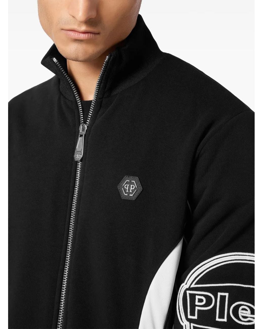 Philipp Plein Black Racing Club Sweatshirt for men