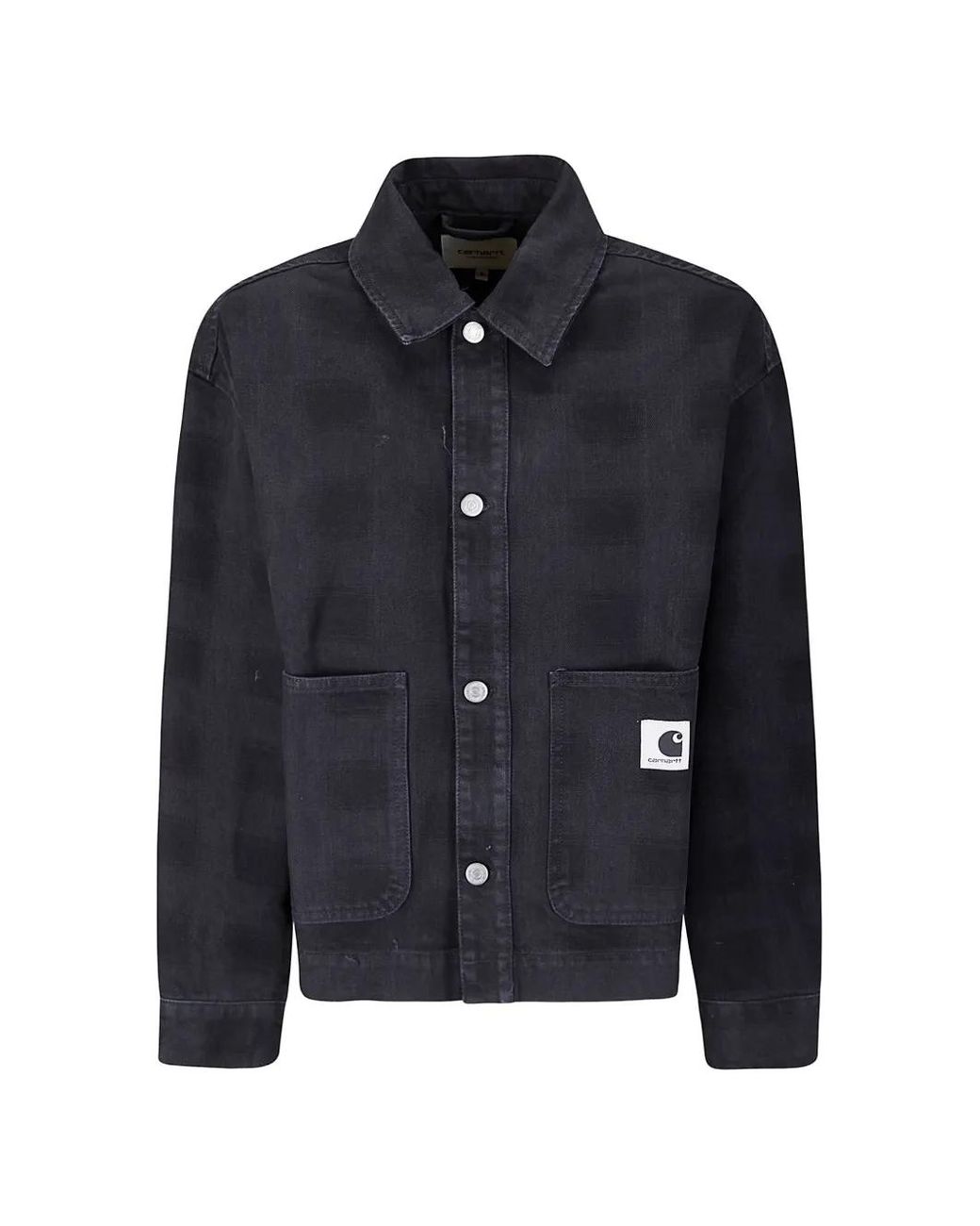 Square D Jacket Carhartt W Everson Square Pattern Shirt Jacket in Blue | Lyst