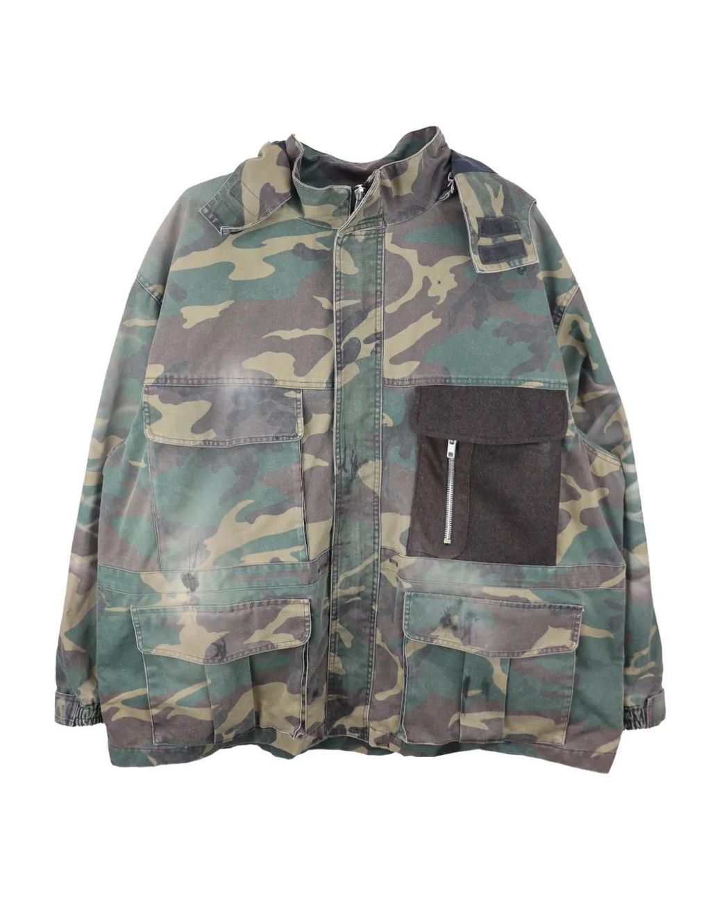 ALEXANDER DIGENOVA 25SS 迷彩CAP カモ　ダメージ加工 メンズ ALEXANDER DIGENOVA M65 カモフラージュ コート グレー | Lyst