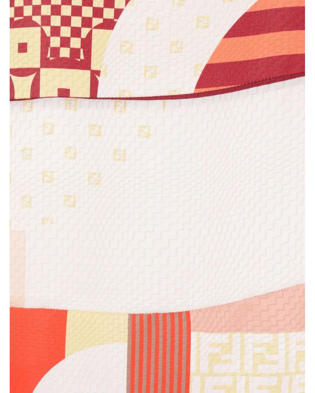 Fendi Mini-Jurk Met Abstracte Print in het White