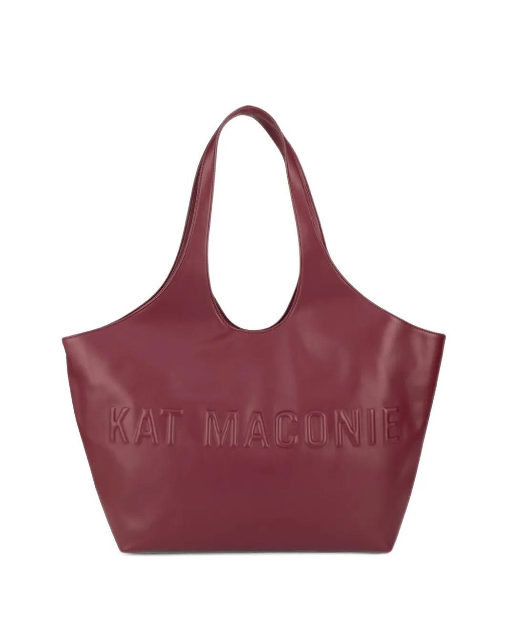 Kat Maconie Purple Grand Sac Porté Épaule Brooklyn À Logo Embossé