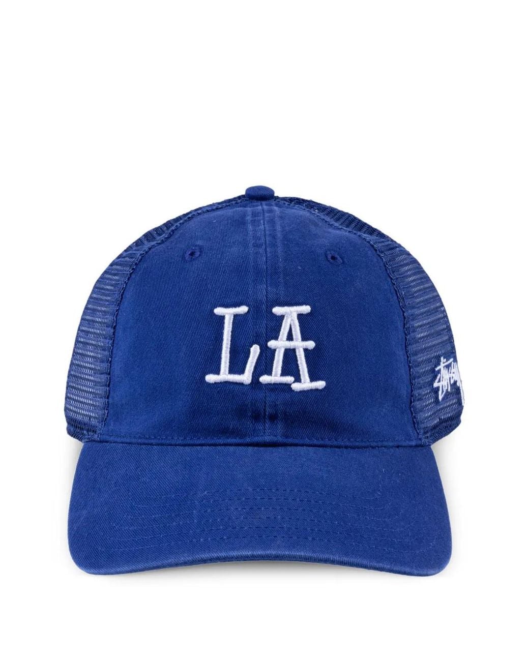 Stussy Blue La Chapter Trucker Cap for men
