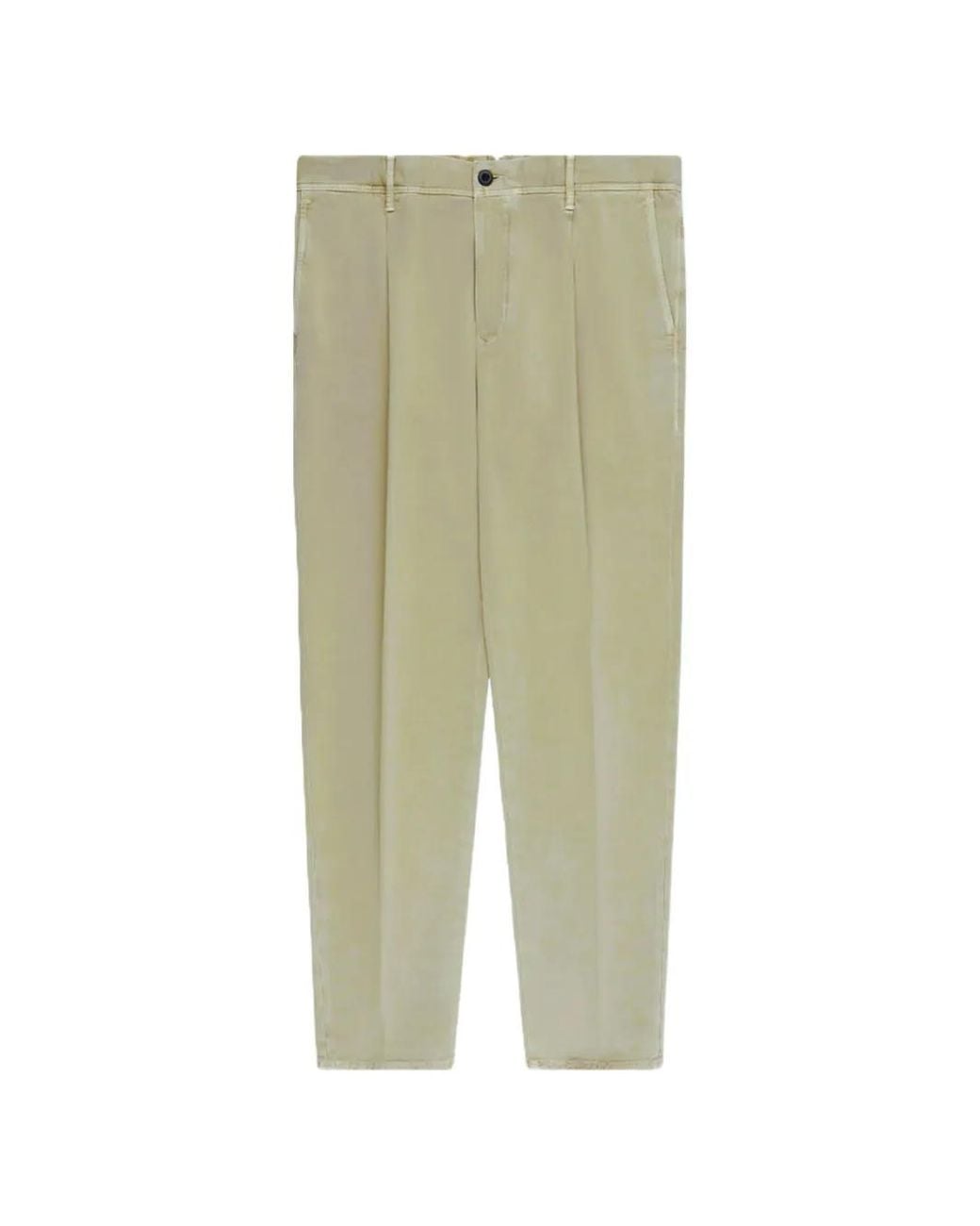 Incotex Green Pantalon À Design Plissé for men