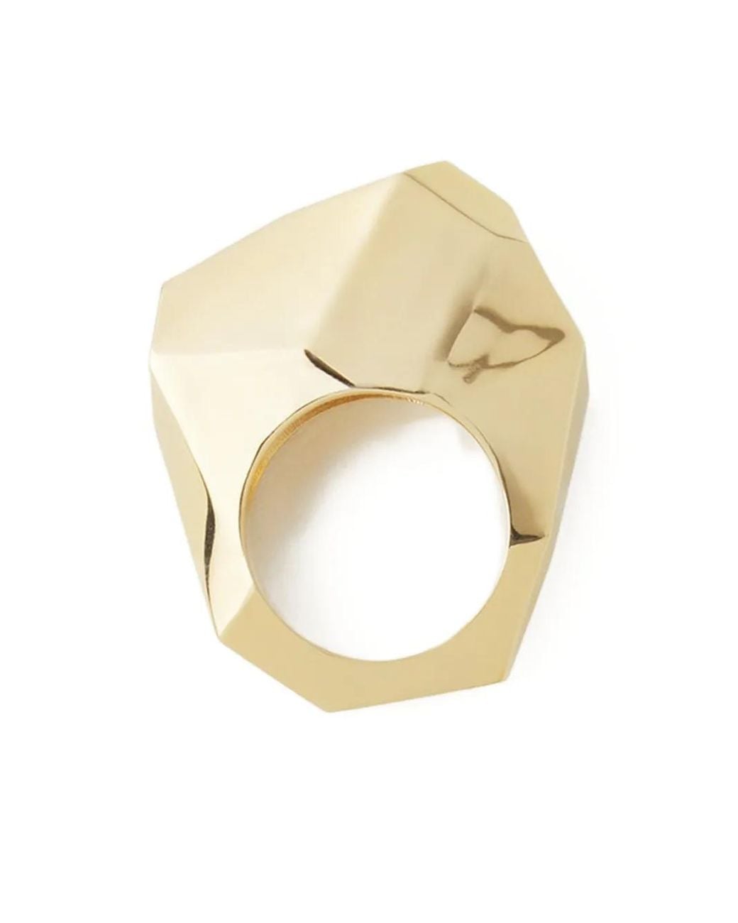 Lanvin Metallic Geometric Ring