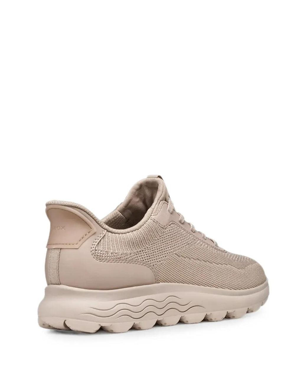 Geox Natural Spherica Knit Lace-Up Sneakers