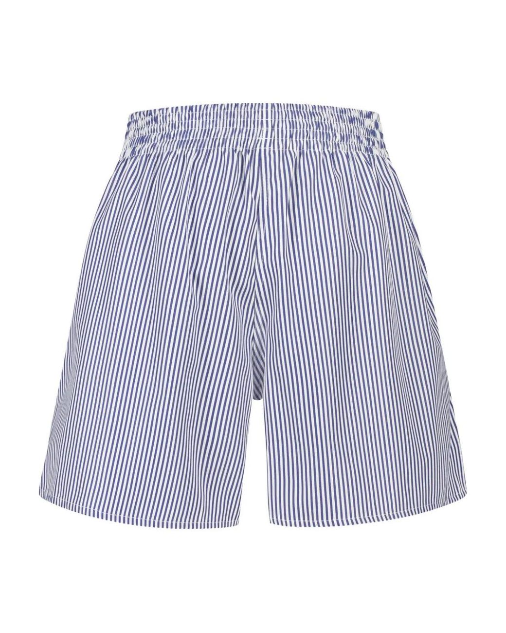 Paramidonna Blue Cora Striped Shorts
