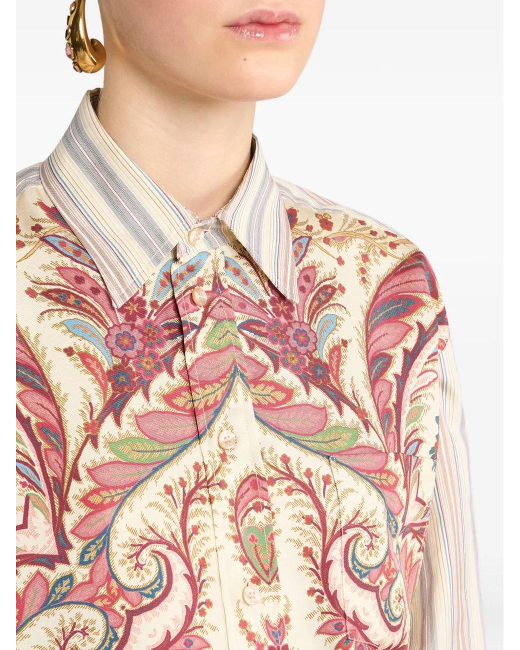 Etro Pink Camicia Over