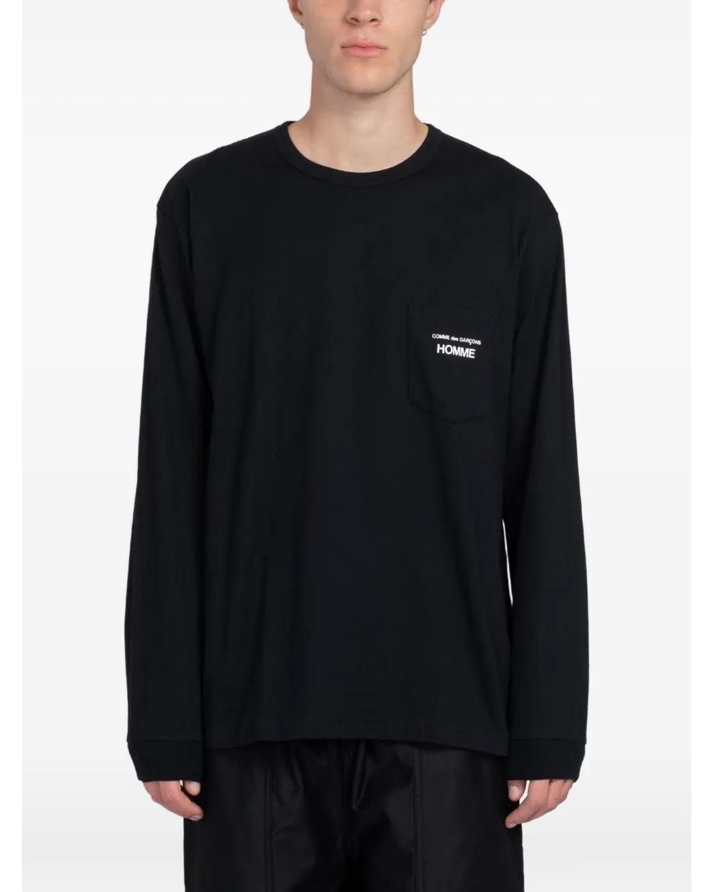 Comme des Garçons Black Logo-Print Pocket T-Shirt for men