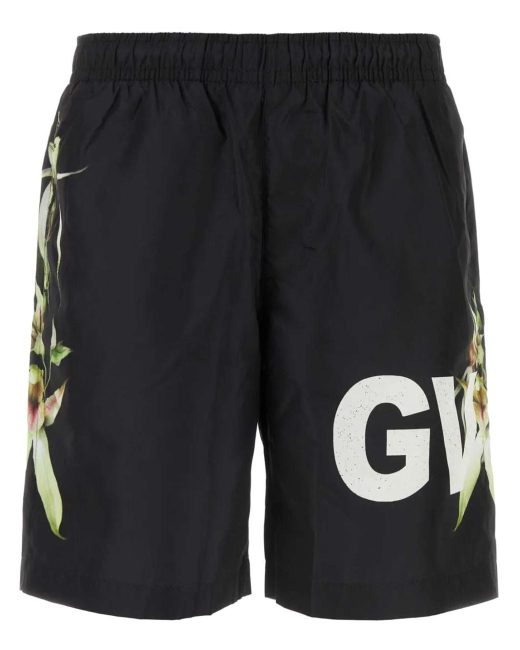 Bañador Con Logo Estampado Givenchy de hombre de color Black