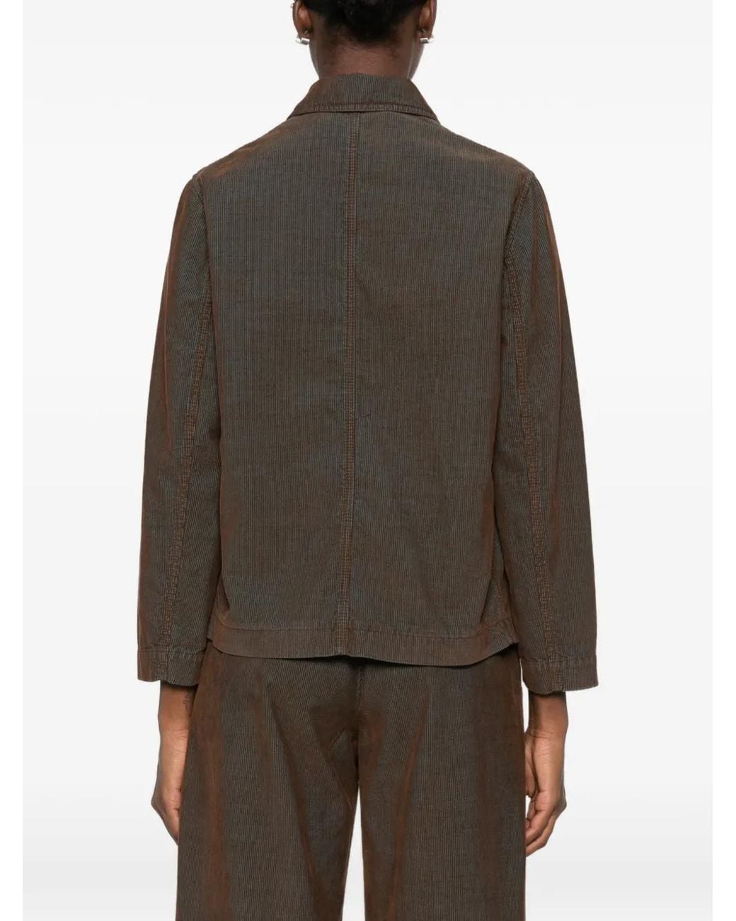 Circolo 1901 Brown Corduroy Button-Up Jacket
