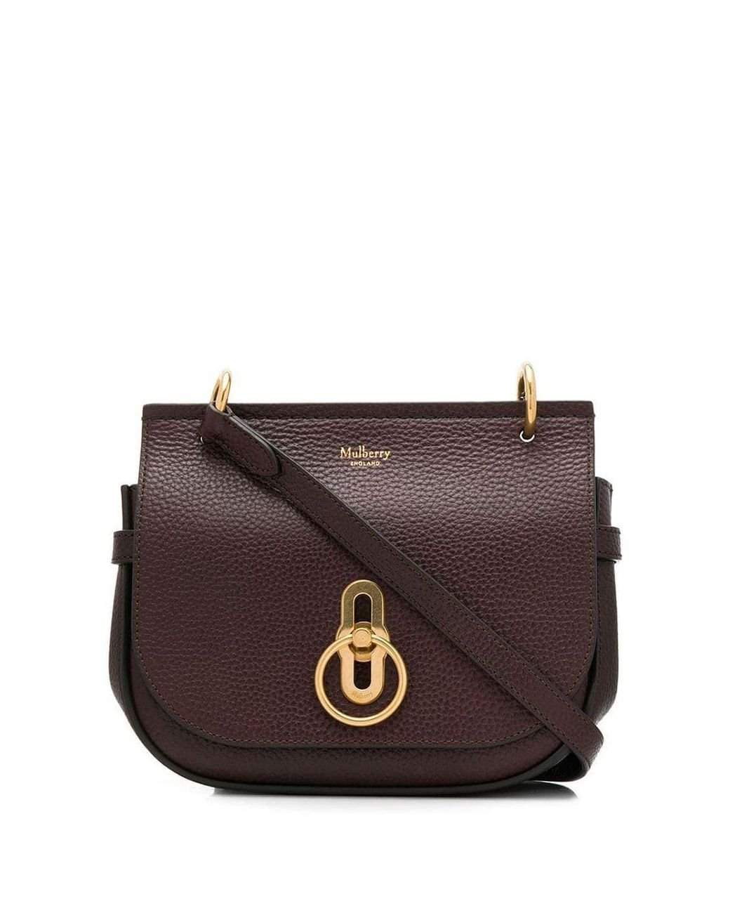 Mulberry Leather Small Amberley Crossbody Bag in Brown - Lyst