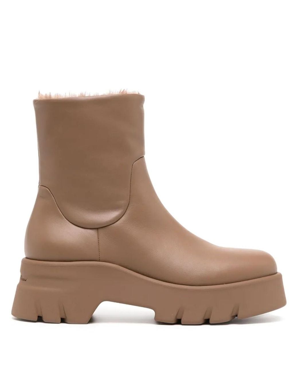 Gianvito Rossi Brown Montey Leather Boots