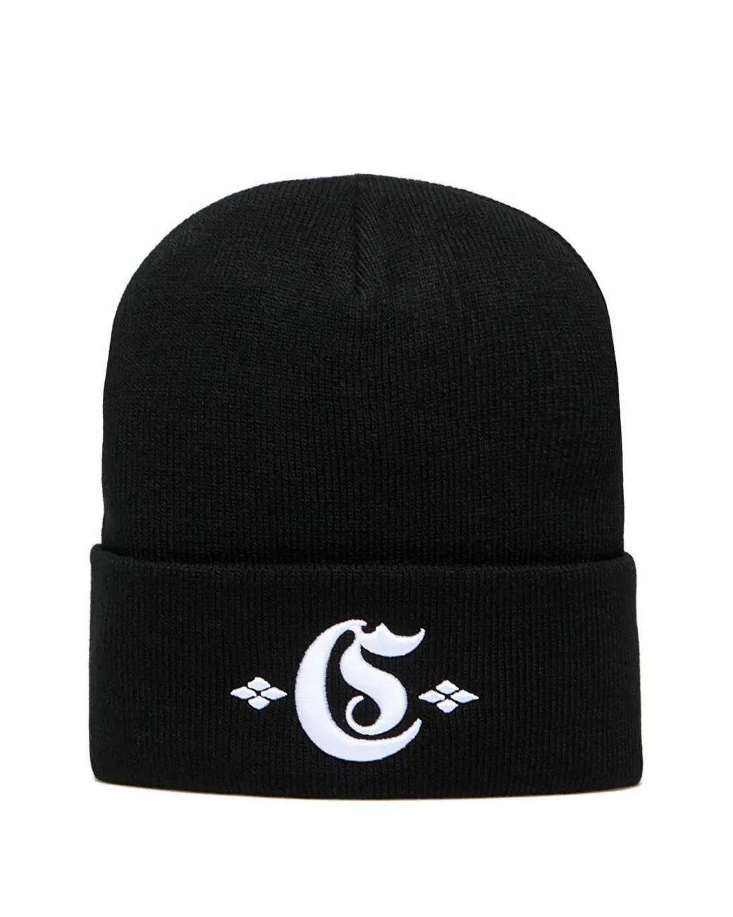Carhartt Black Logo-embroidered Beanie