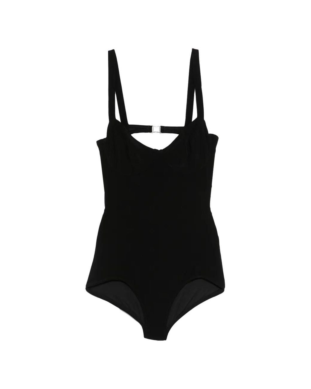 Norma Kamali Black Vogue Mio Underwired Swimsuit