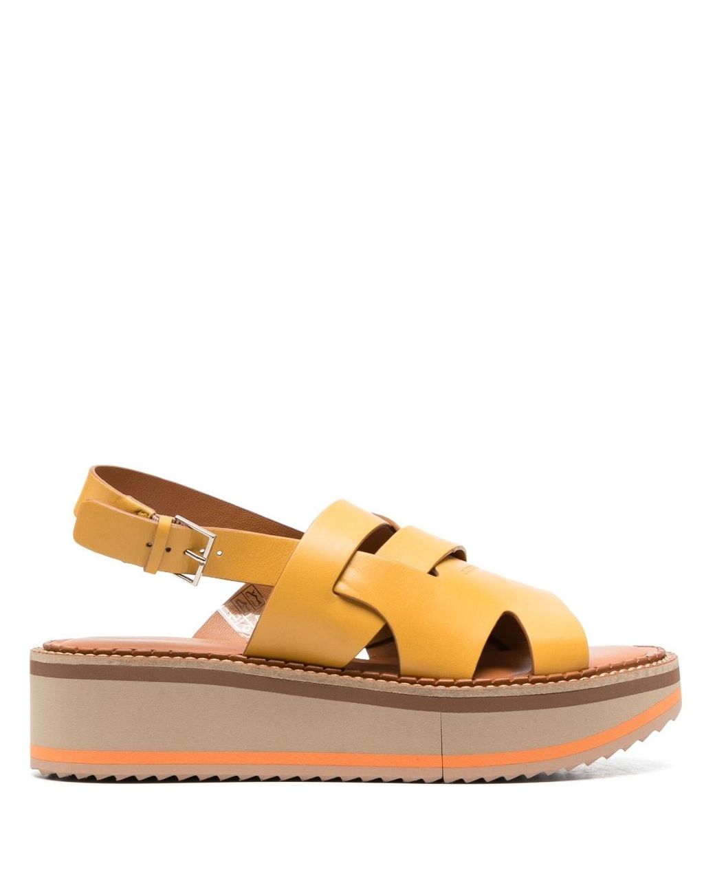 Robert Clergerie Franka Leather Sandals in Brown | Lyst