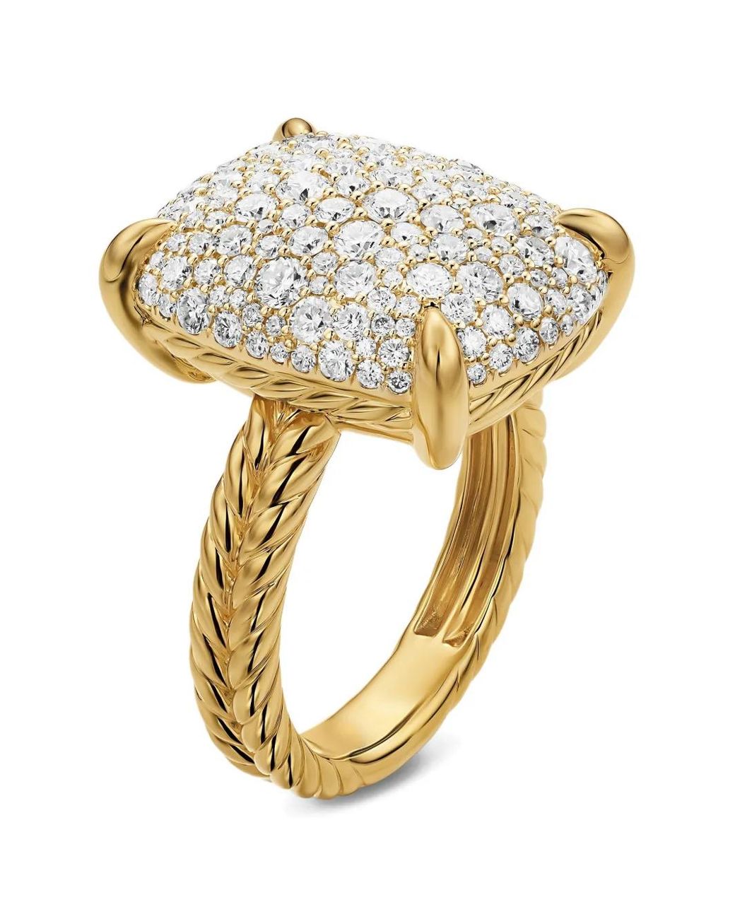 David Yurman White Chatelaine Elongated Ring
