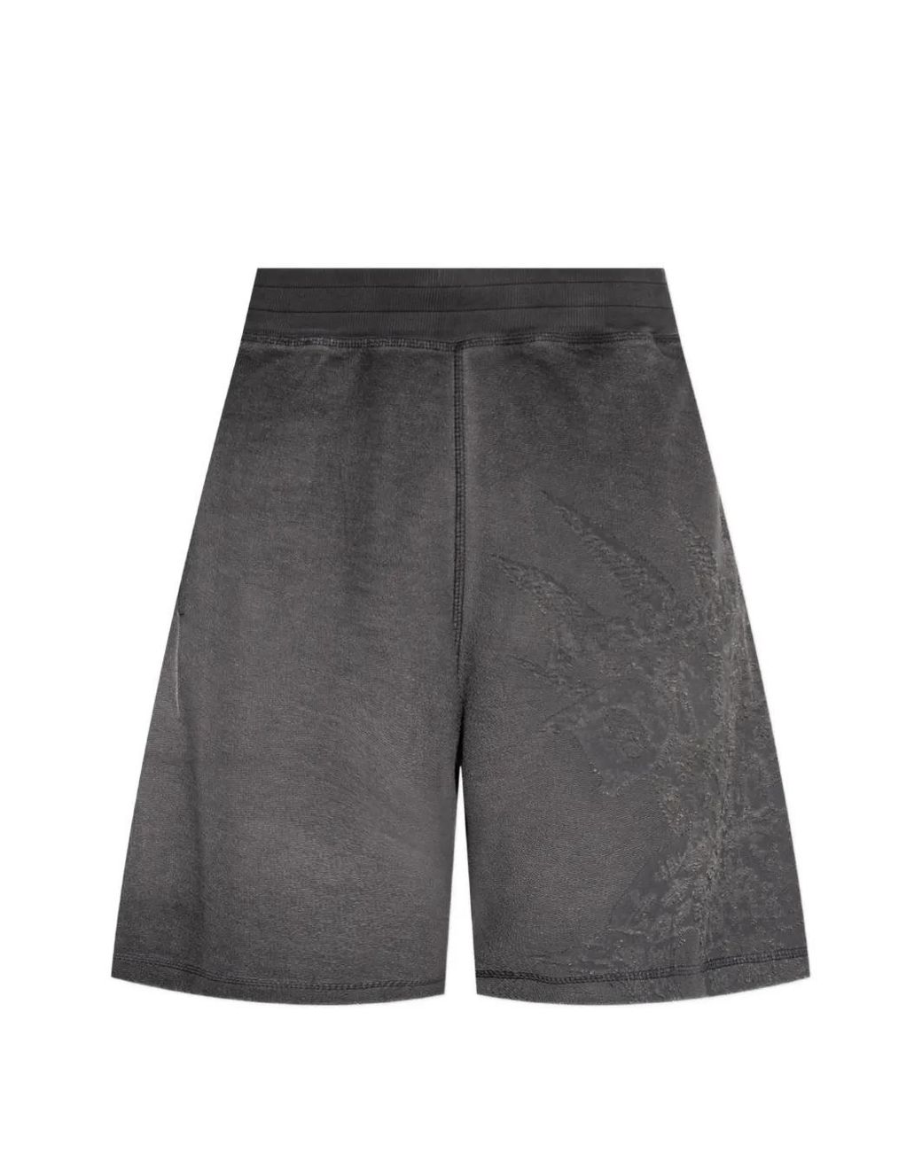 DIESEL Black P-Rawcrow Distressed-Effect Shorts for men
