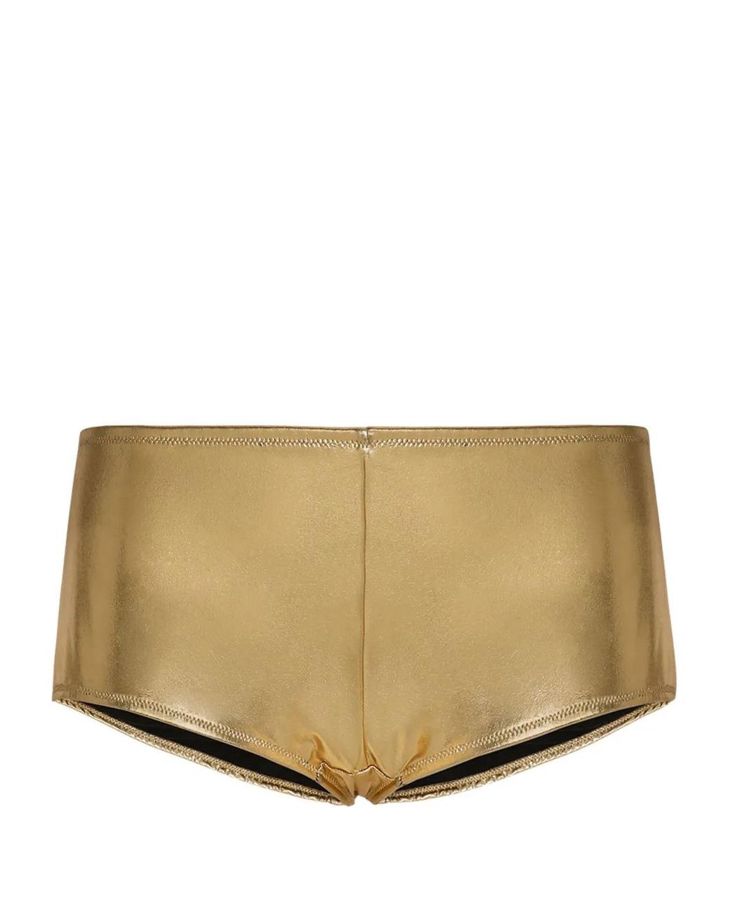 Dolce & Gabbana Natural Low-Rise Foiled Briefs