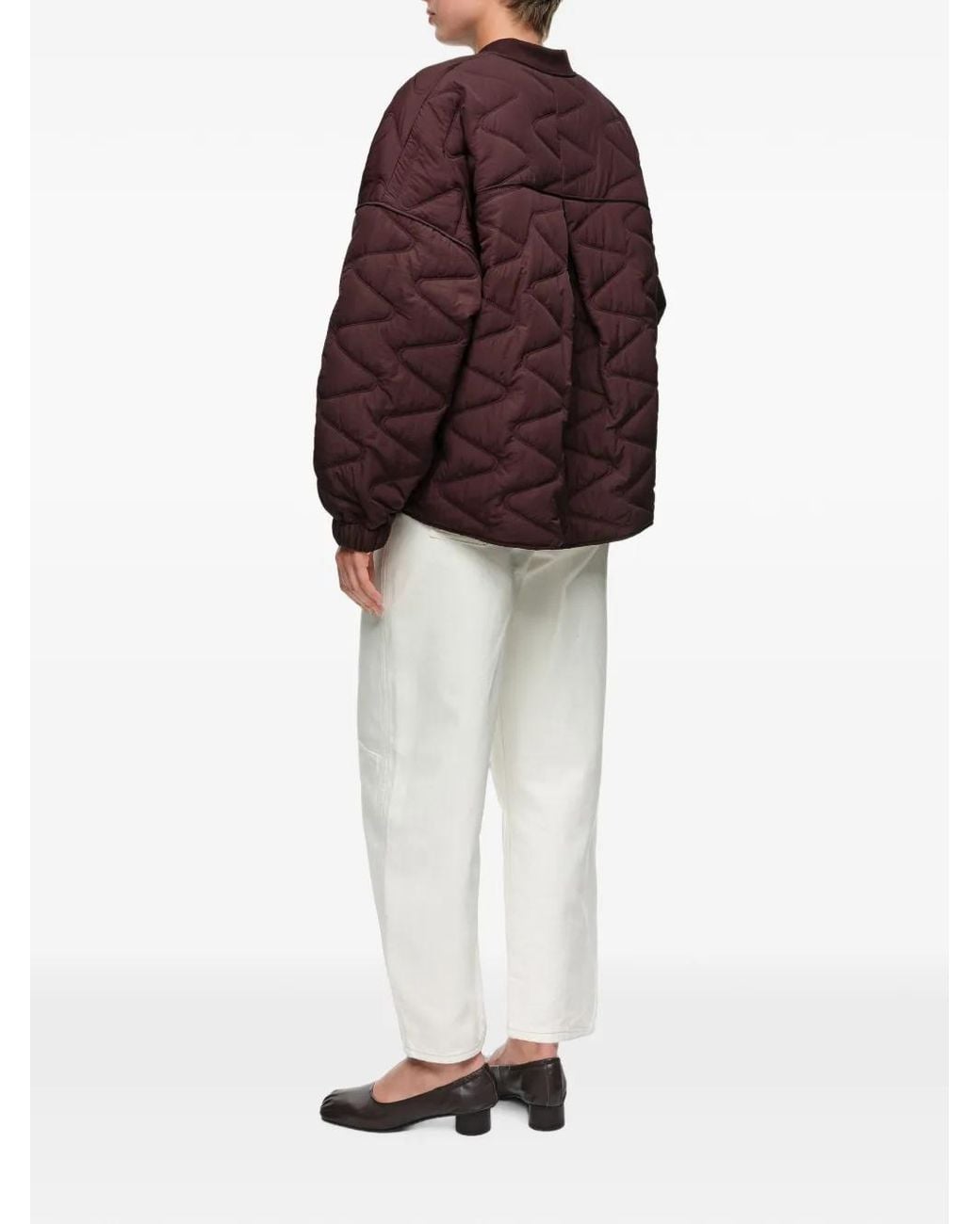 Bimba Y Lola Red Raspberry Padded Bomber Jacket