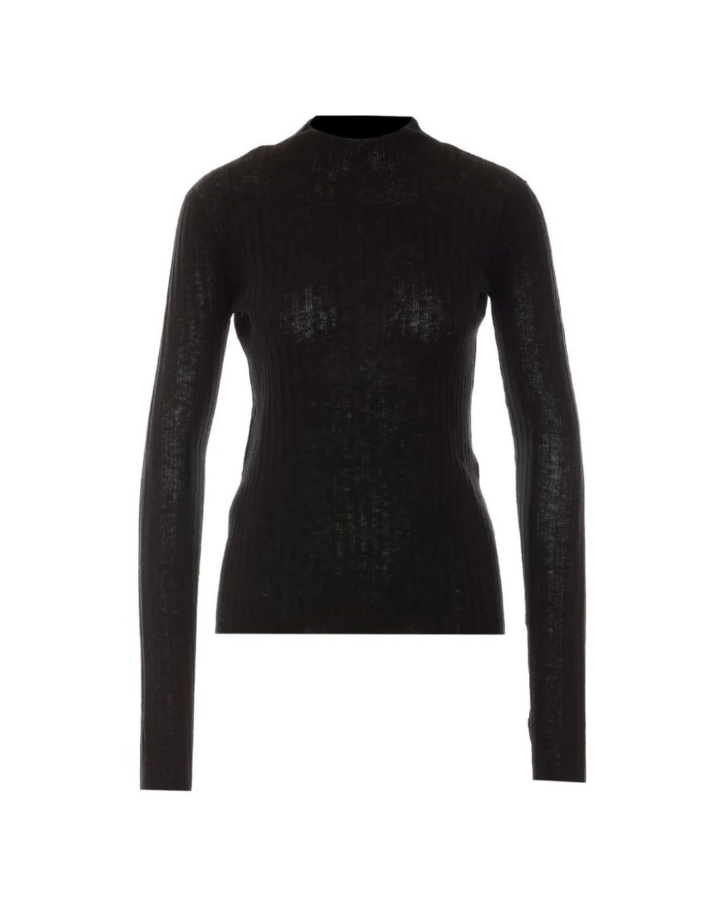 Pinko Black Gerippter Pullover
