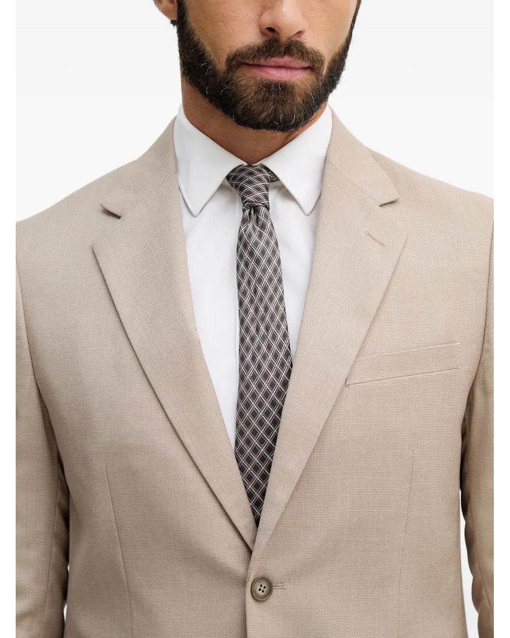 Traje Con Botones Lindbergh de hombre de color Natural