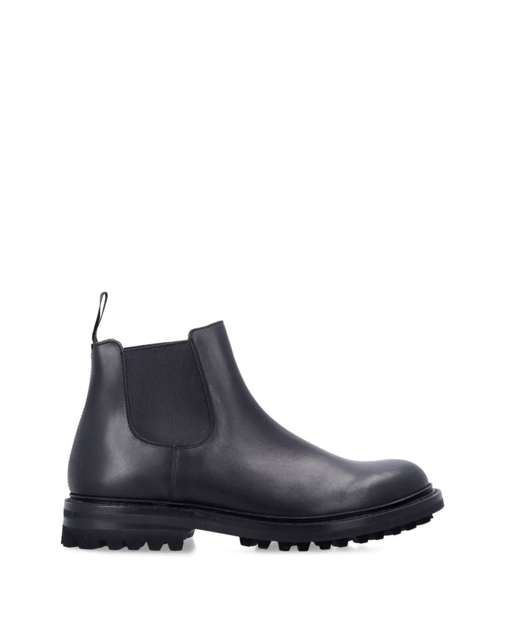 Church's Black Elasticated-Side Chelsea Boots for men