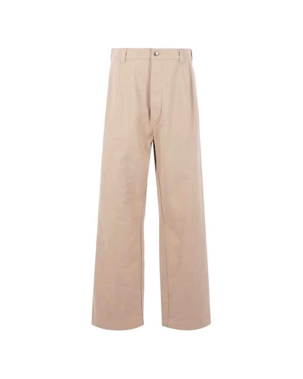 Loro Piana Natural Pantalon Droit À Design Plissé