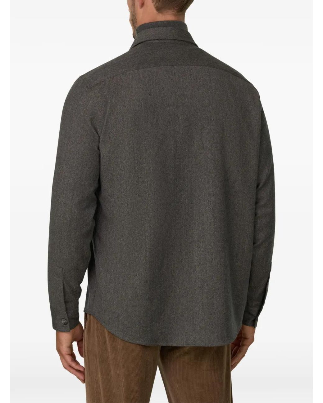 Boggi Gray Overshirt for men