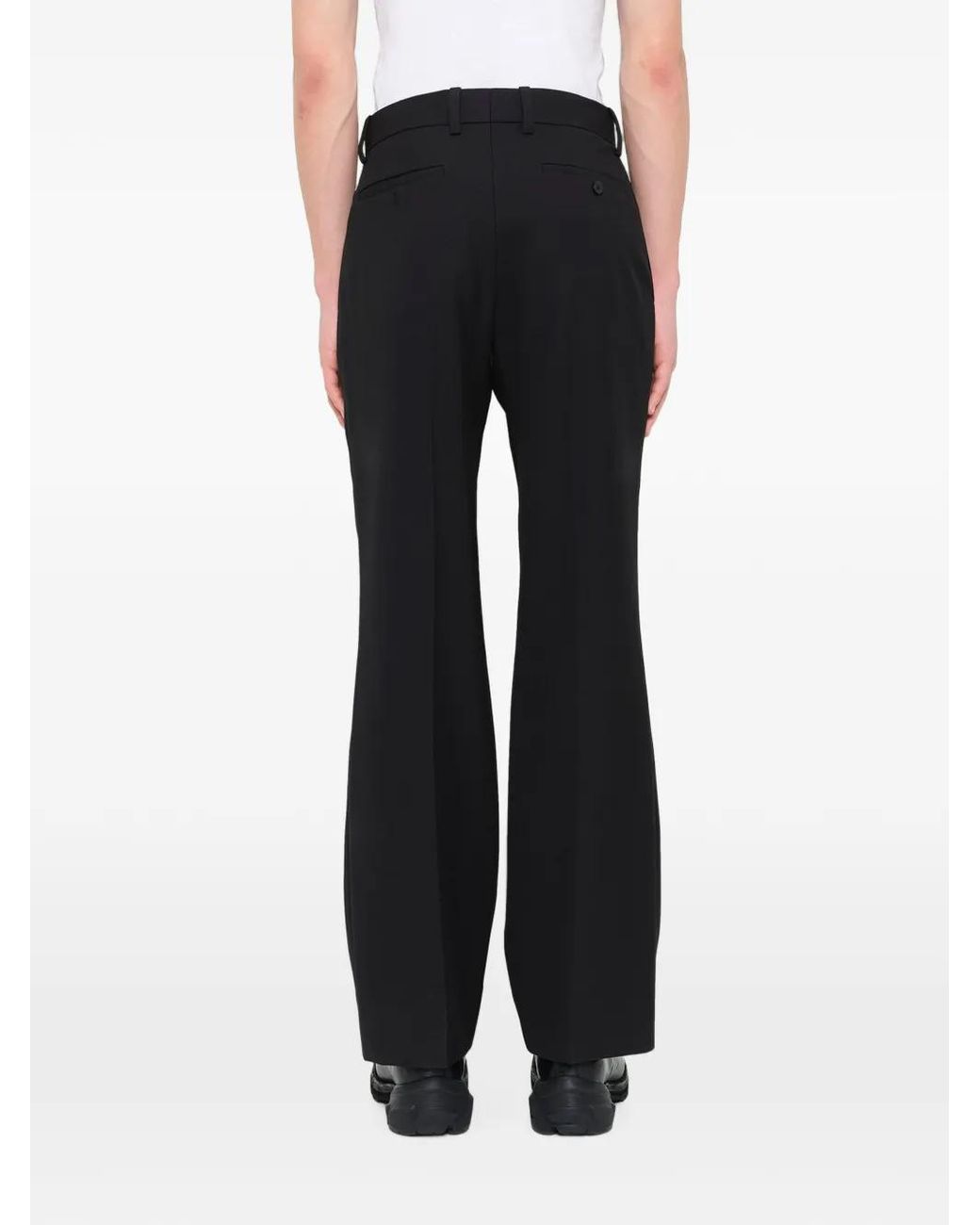 Wooyoungmi Black Slim-Fit Tailored Trousers for men