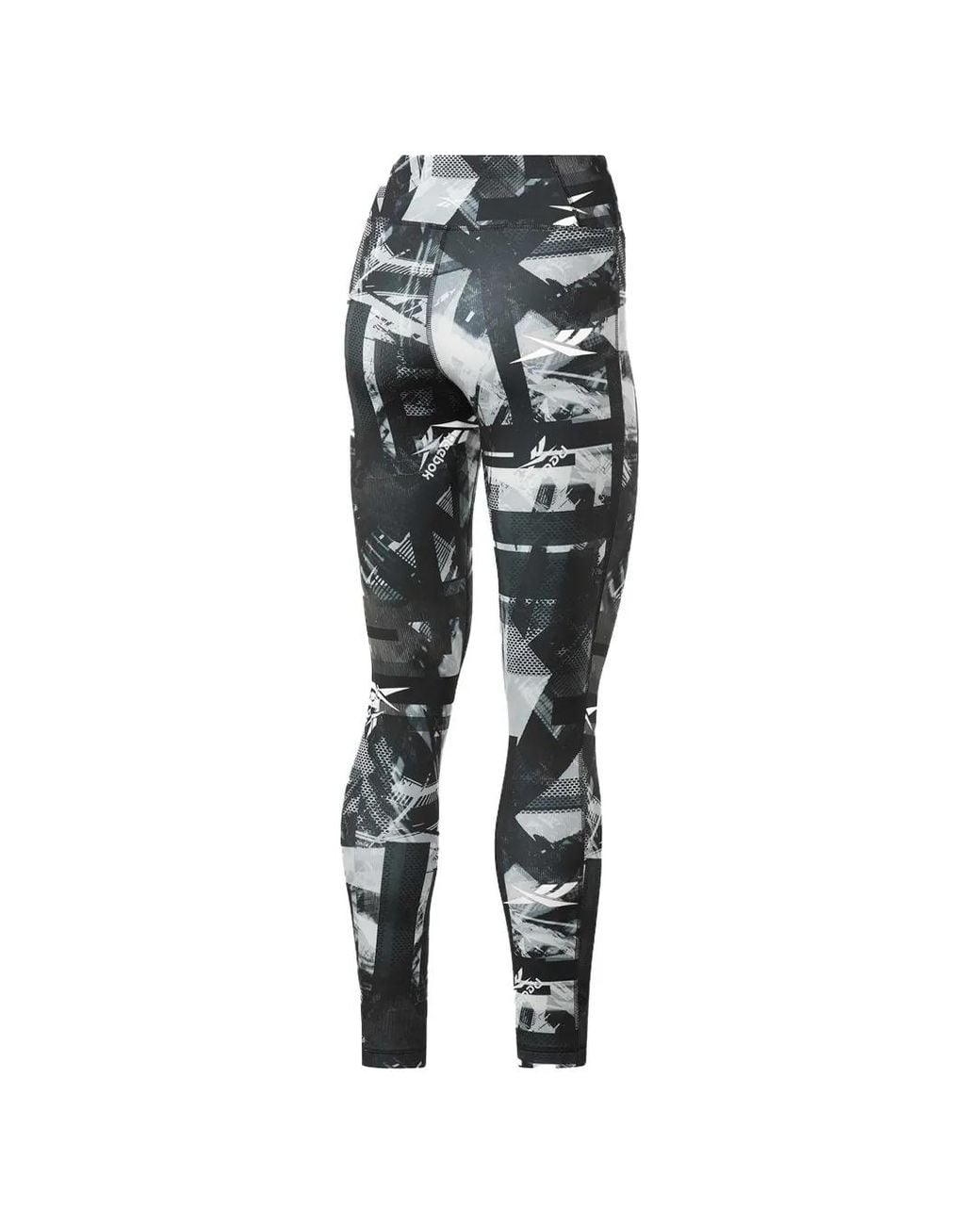 Reebok Gray Myt Aop Workout Leggins
