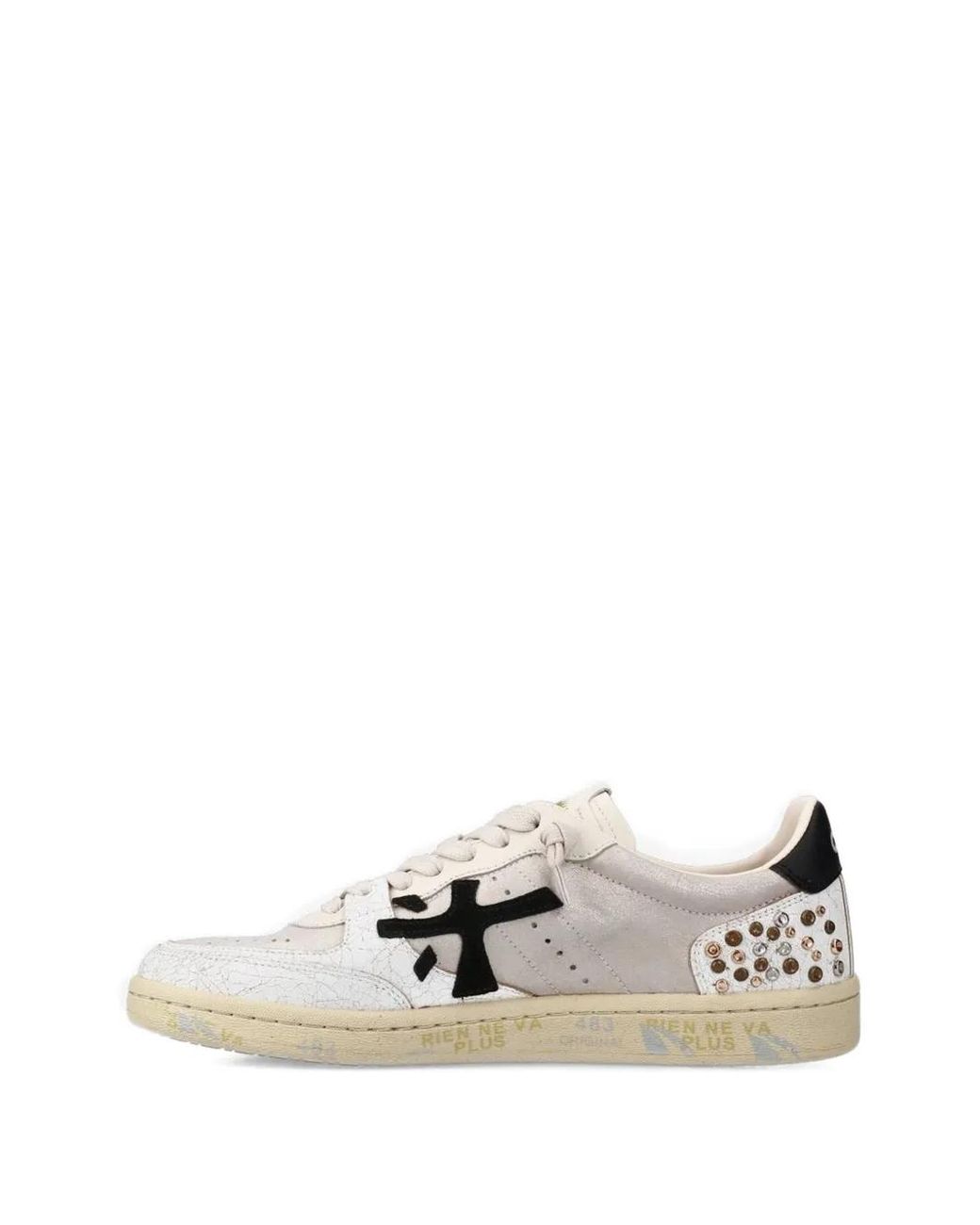 Premiata White Bskt Clayd 7661 Sneakers