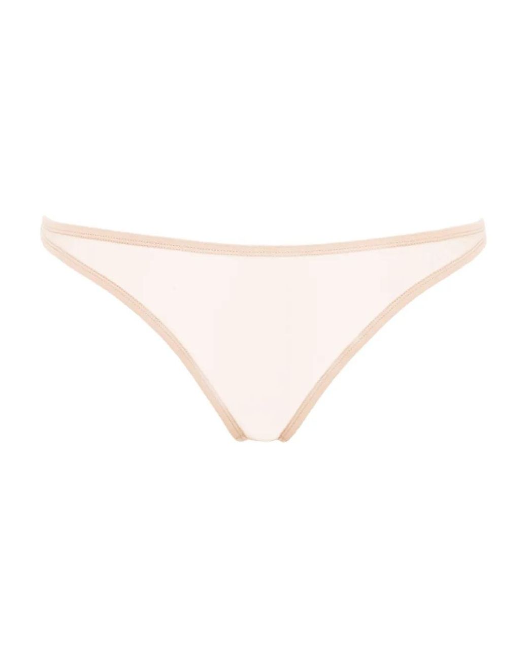 Eres Promesse Doorzichtige Mesh Tanga in het Natural