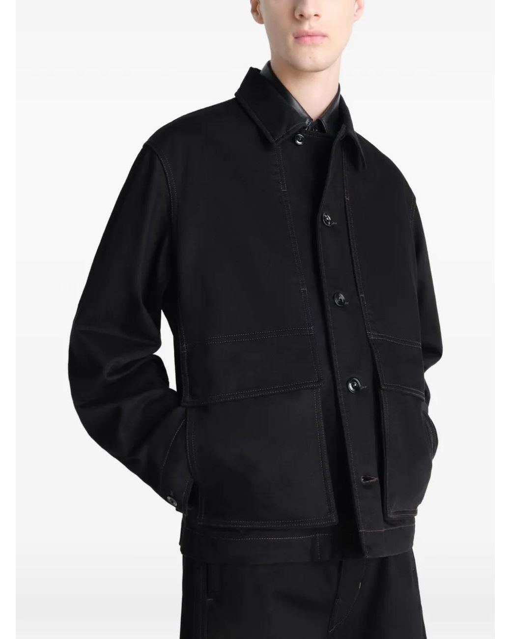 Lemaire Black Boxy Jacket