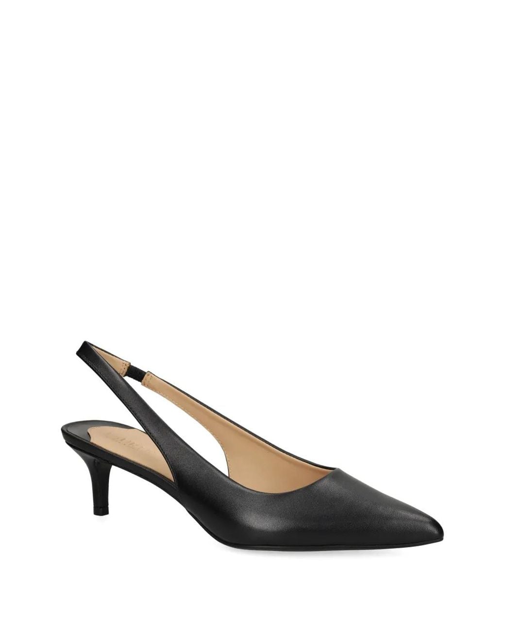 Ralph Lauren Black Slingback Point-Toe Pumps