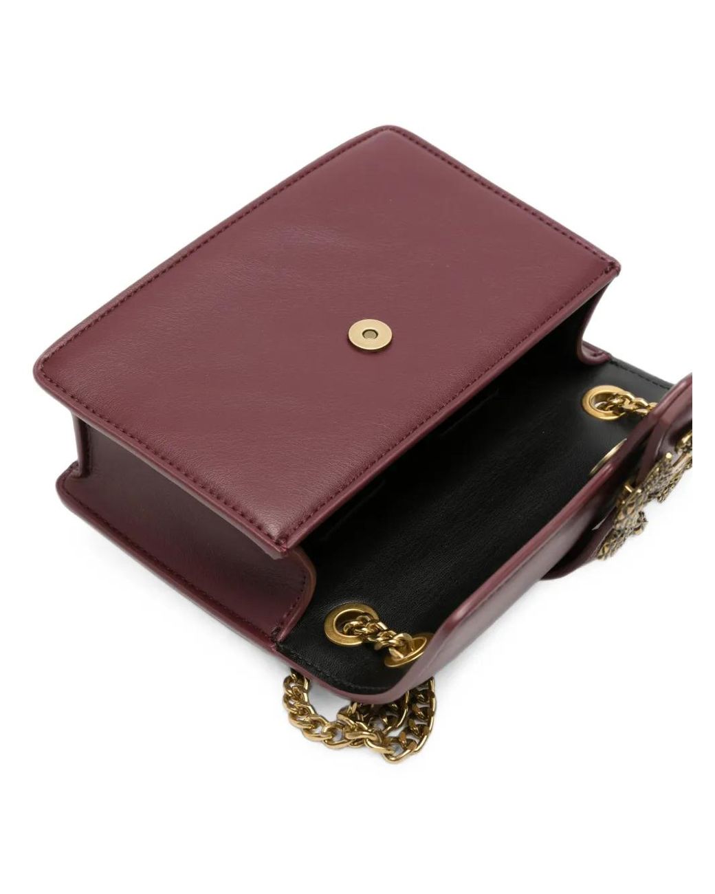 Just Cavalli Purple Sac Porté Épaule À Plaque Serpent