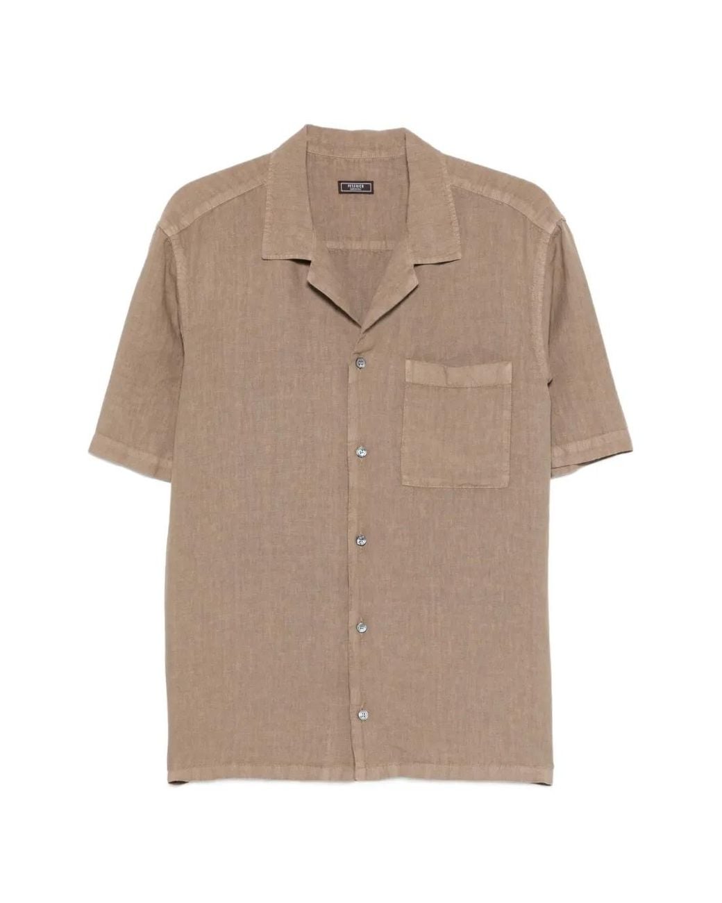 Peserico Natural Pocket Short-Sleeve Shirt for men