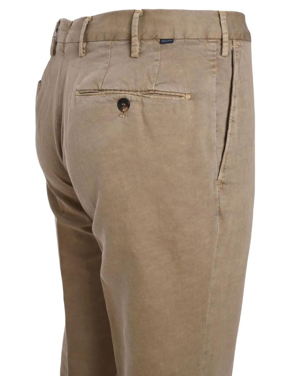 Slowear Natural Logo-Patch Trousers for men