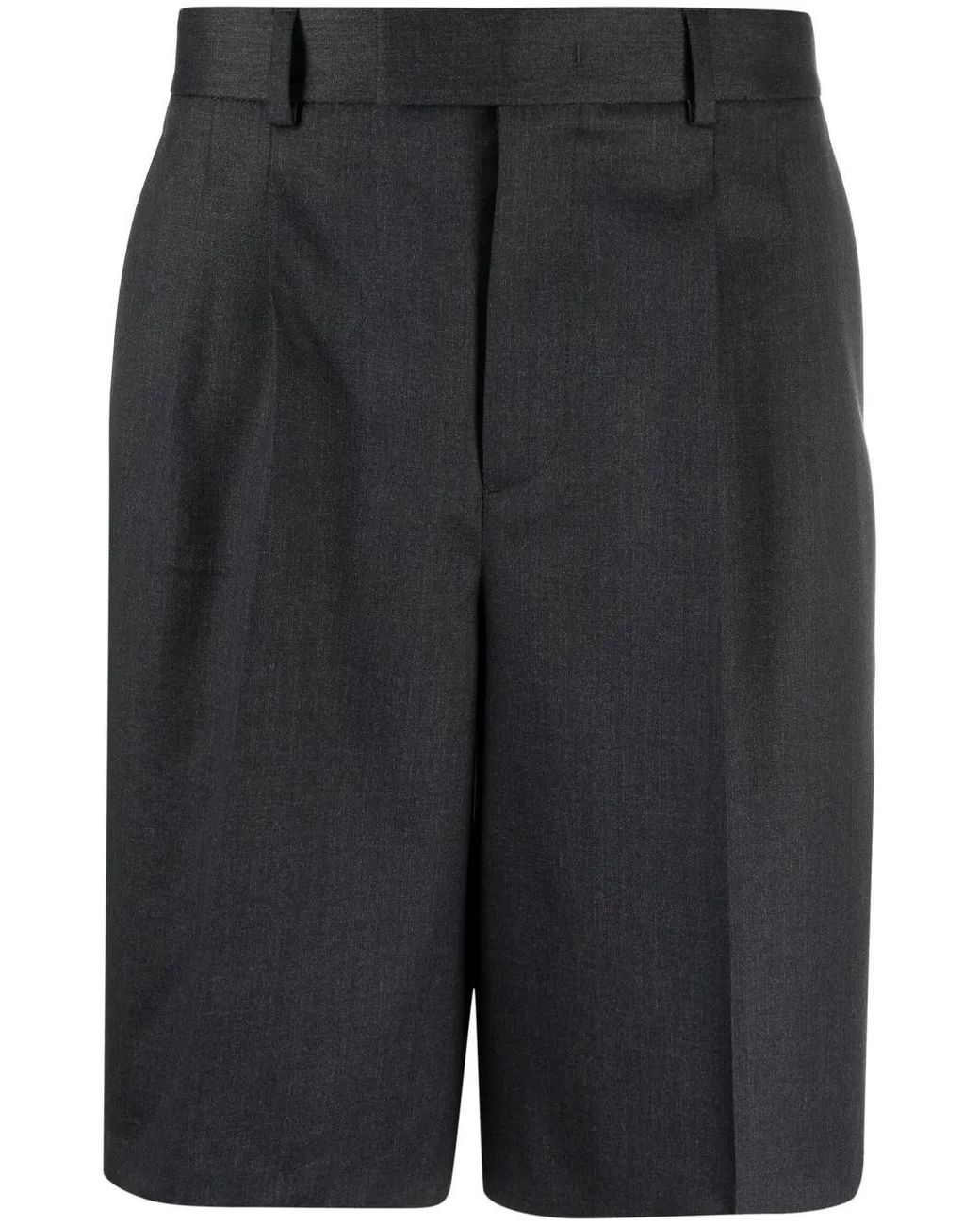 Valentino Garavani Black Stripe-Detail Knee-Length Shorts for men