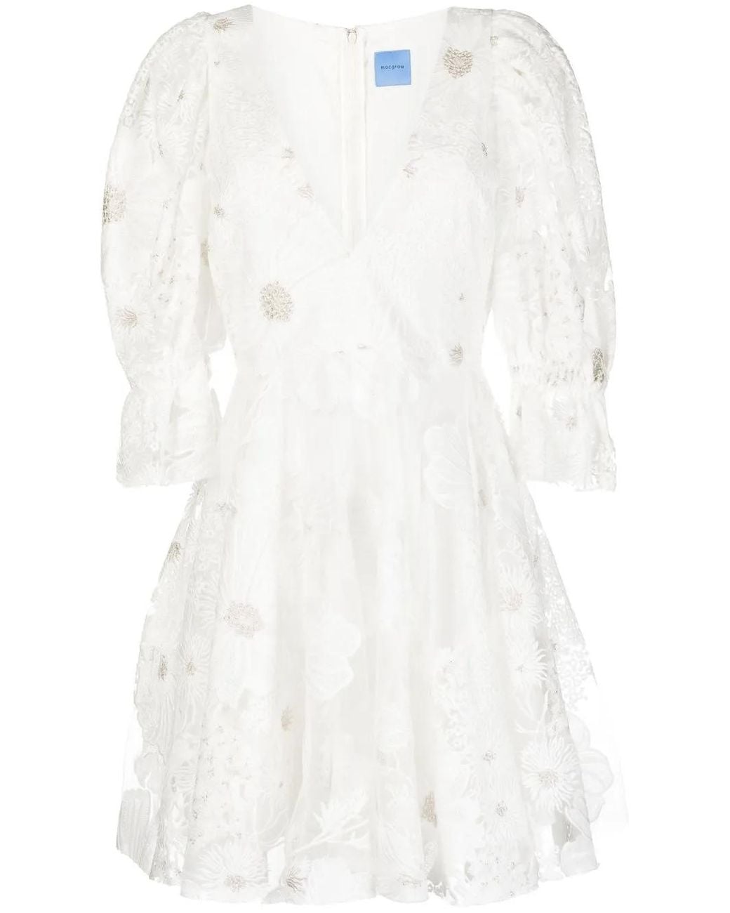 Macgraw Mini-Jurk Met V-Hals in het White