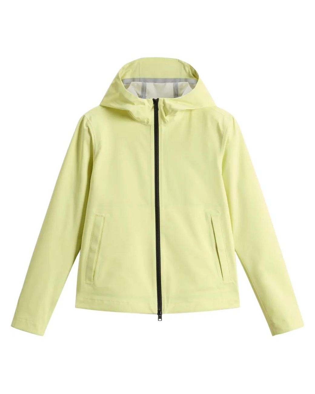Woolrich Yellow Zip-Up Bomber Jacket