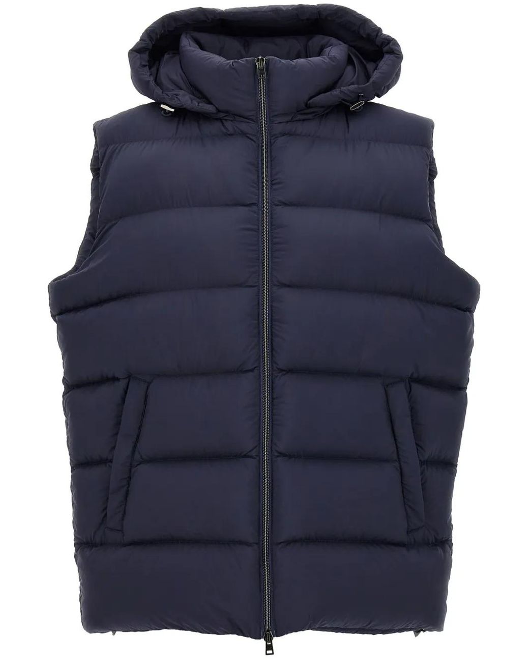 Herno Blue Sleeveless Puffer Jacket for men